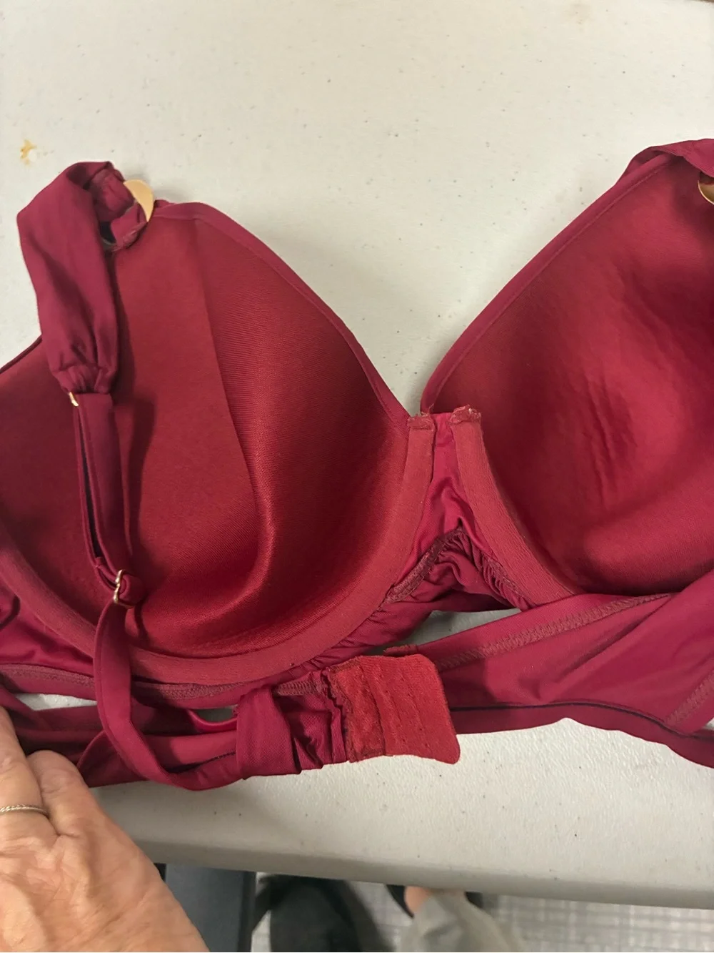 Miraclesuit Twist-Front Bra Top in Wine